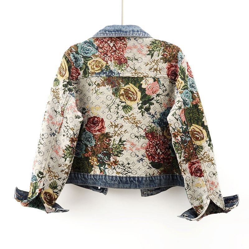 Amelie Fleur Floral Denim Jacket - Infinityloyal