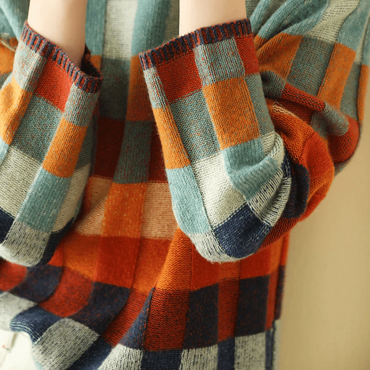 Amelie Vintage Patchwork Sweater - Infinityloyal