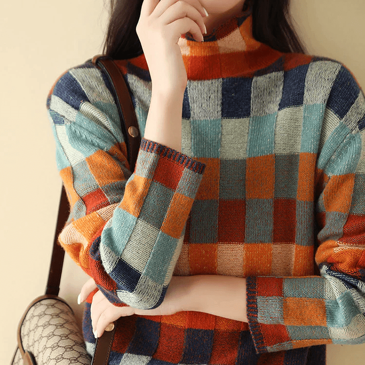 Amelie Vintage Patchwork Sweater - Infinityloyal