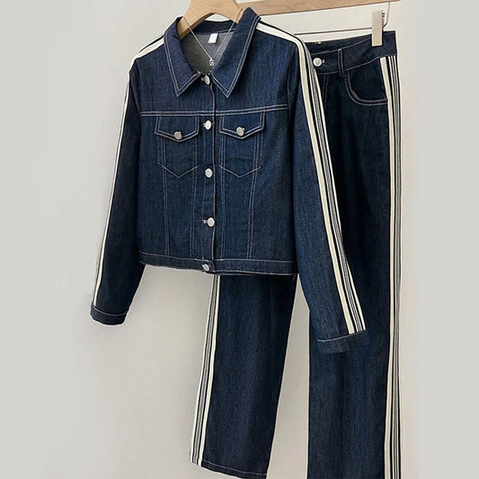 Aria Storm Urban Chic Denim Set - Infinityloyal