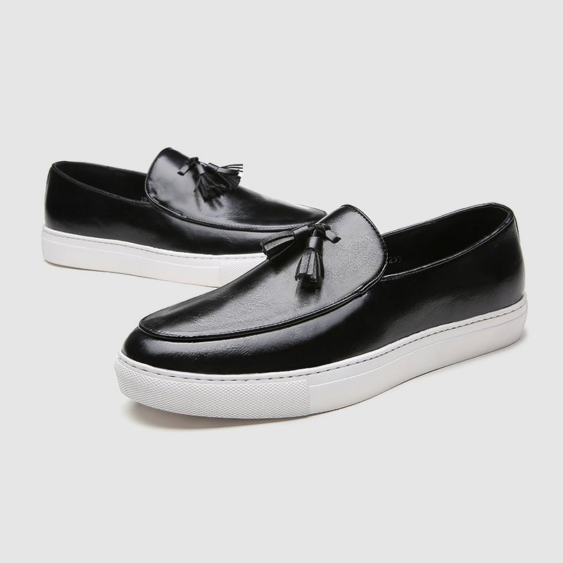 Bari Leather Loafers - Infinityloyal