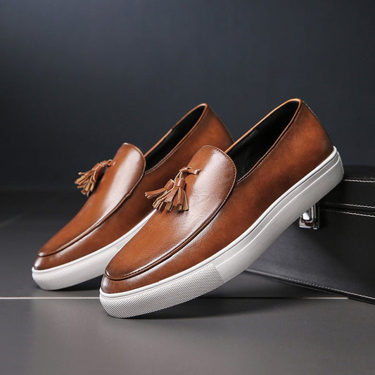 Bari Leather Loafers - Infinityloyal