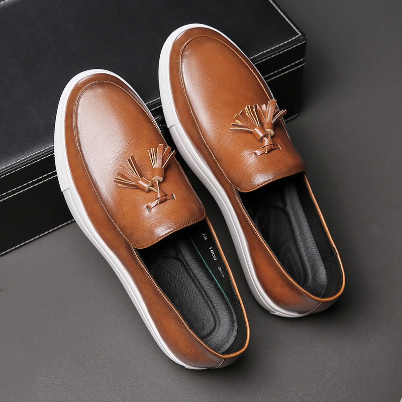 Bari Leather Loafers - Infinityloyal