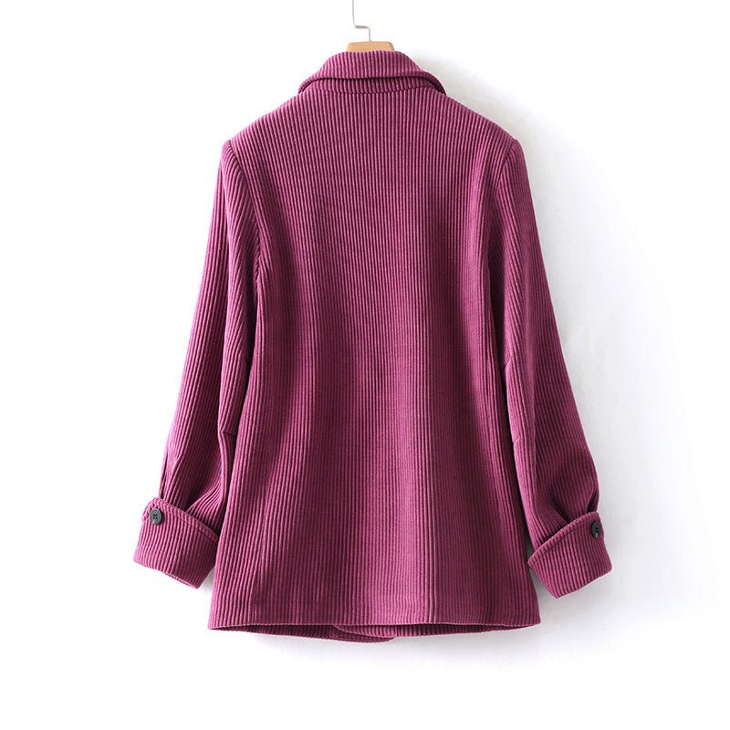 Bella Adeline Corduroy Elegance Blazer - Infinityloyal