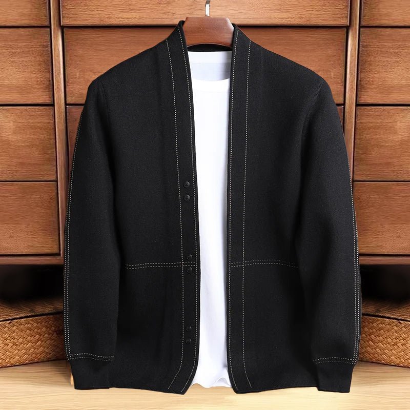 Ben Smith Elegant Pinstripe Cardigan - Infinityloyal