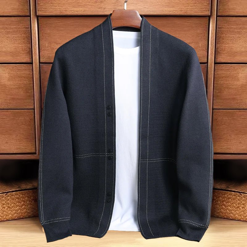 Ben Smith Elegant Pinstripe Cardigan - Infinityloyal