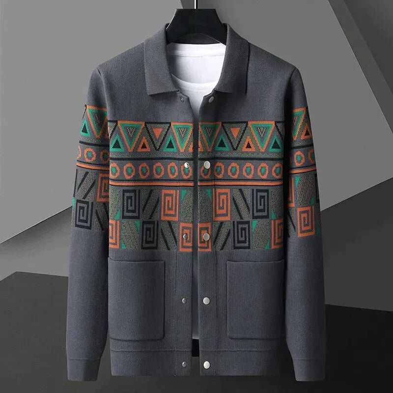 Ben Smith Jacquard Knit Cardigan - Infinityloyal