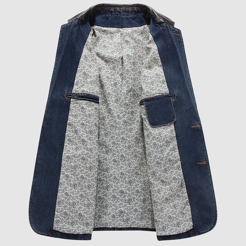 Ben Smith Patchwork Denim Blazer - Infinityloyal