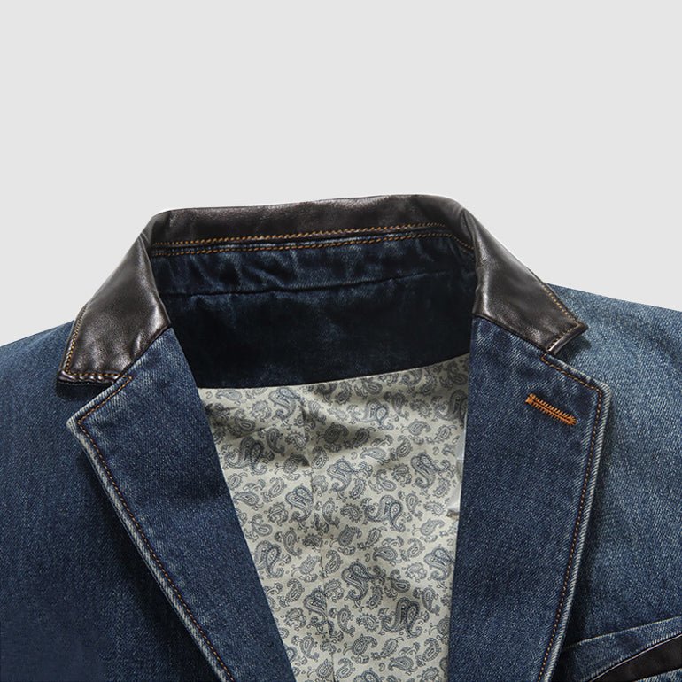 Ben Smith Patchwork Denim Blazer - Infinityloyal