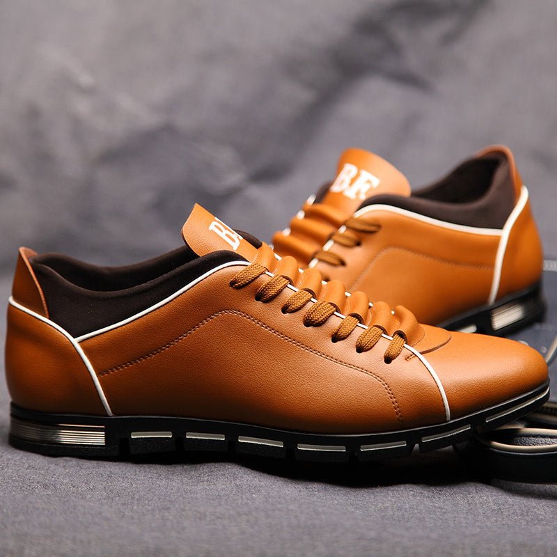 Brave Fusion Fine Leather Sneakers - Infinityloyal