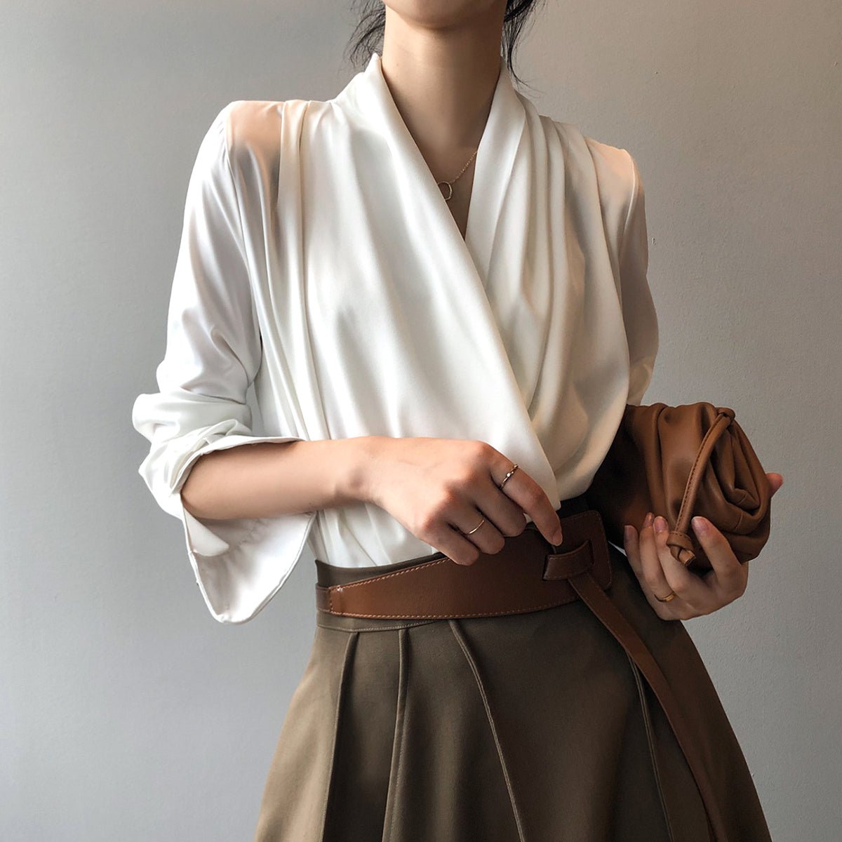 Chloe - Marie Satin Summer Blouse - Infinityloyal