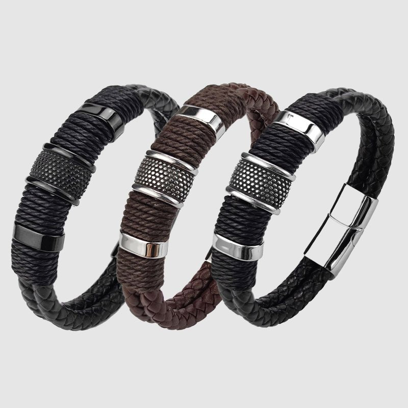 Cyprus Vintage Leather Bracelet - Infinityloyal