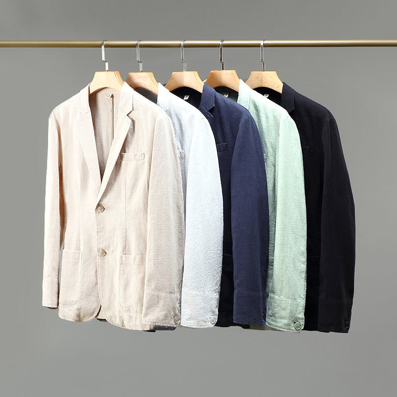 Executive Signature Linen Blazer - Infinityloyal