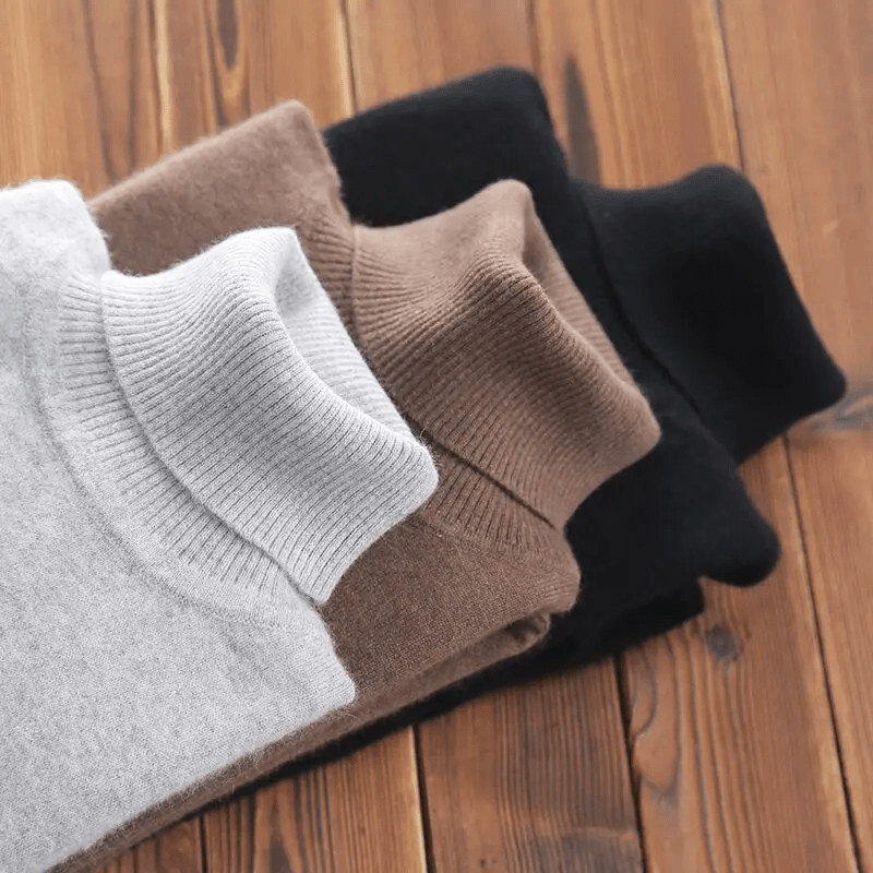 Fera Leo Cashmere Turtleneck Sweater - Infinityloyal