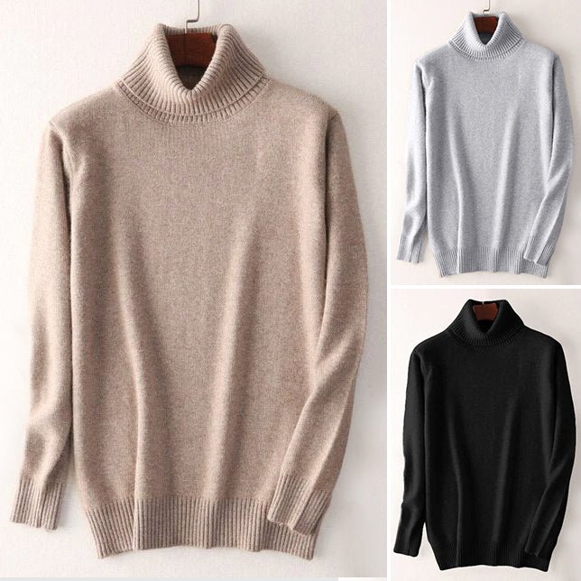 Fera Leo Cashmere Turtleneck Sweater - Infinityloyal