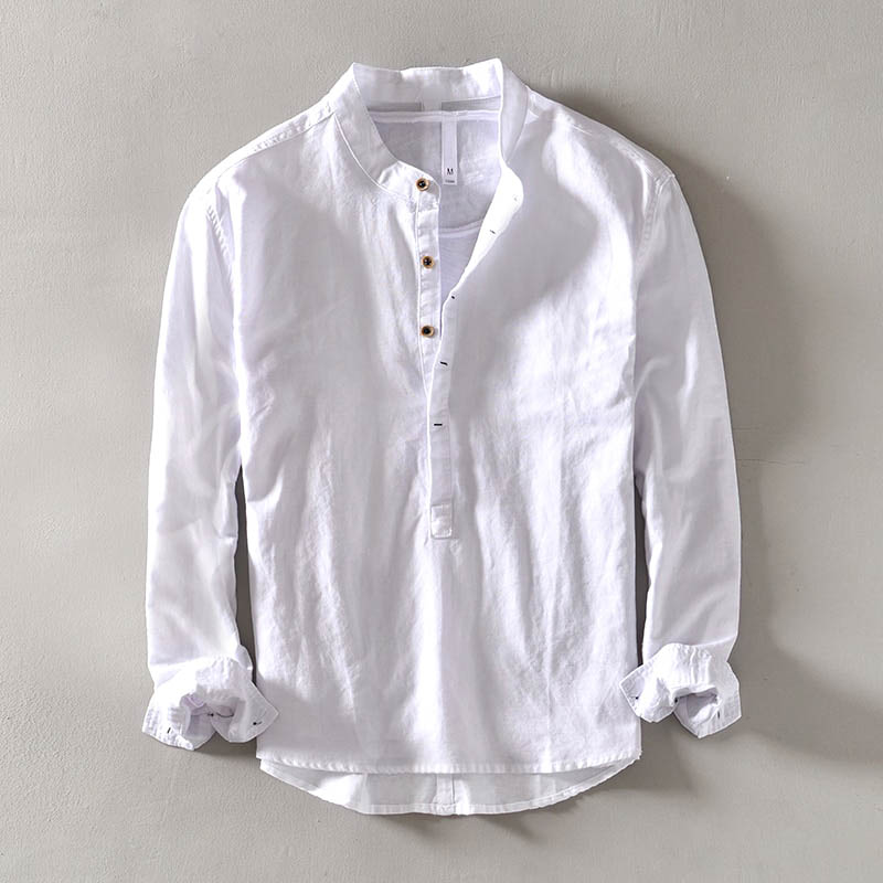 Hamburg Long Sleeve Linen Shirt - Infinityloyal