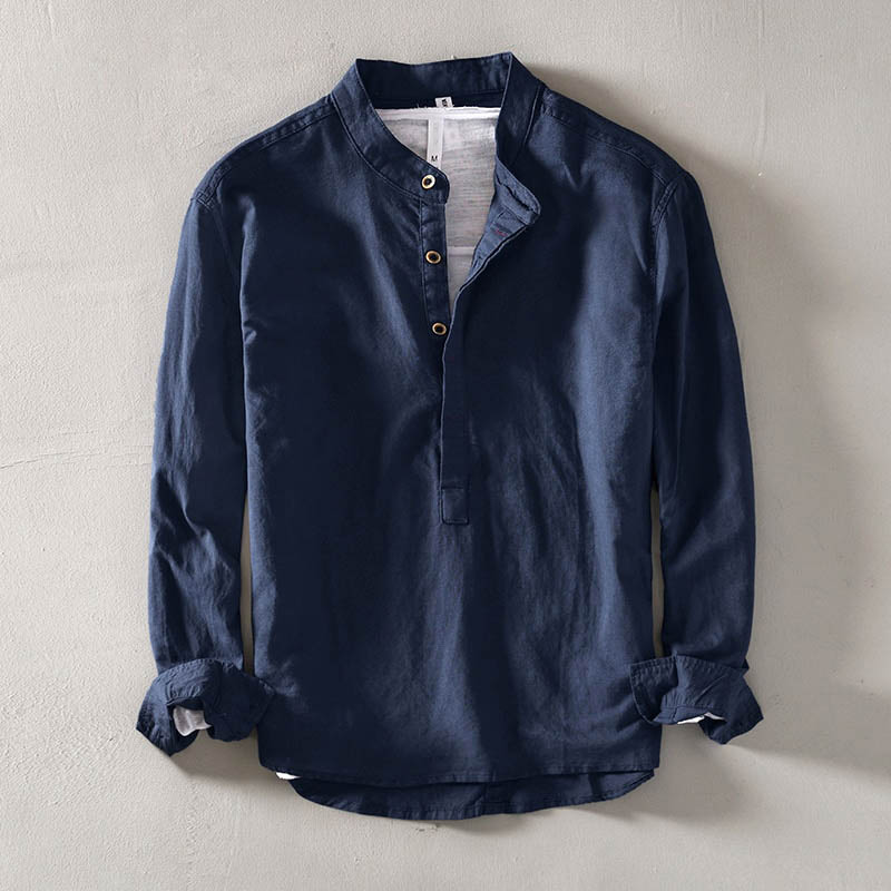 Hamburg Long Sleeve Linen Shirt - Infinityloyal