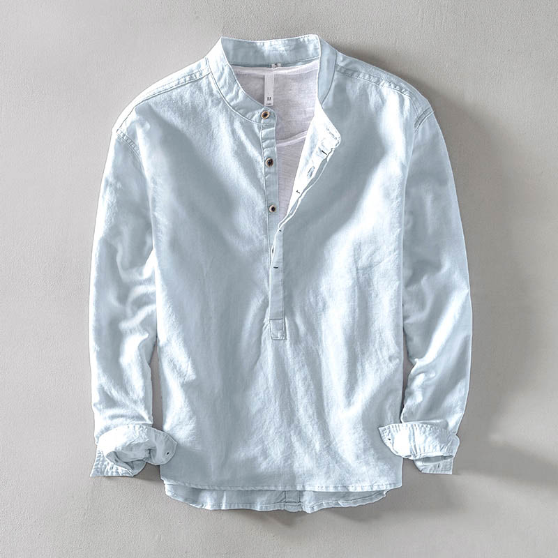 Hamburg Long Sleeve Linen Shirt - Infinityloyal