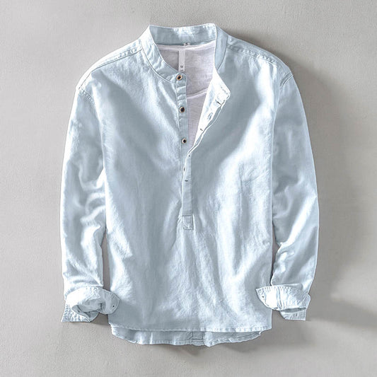 Hamburg Long Sleeve Linen Shirt - Infinityloyal