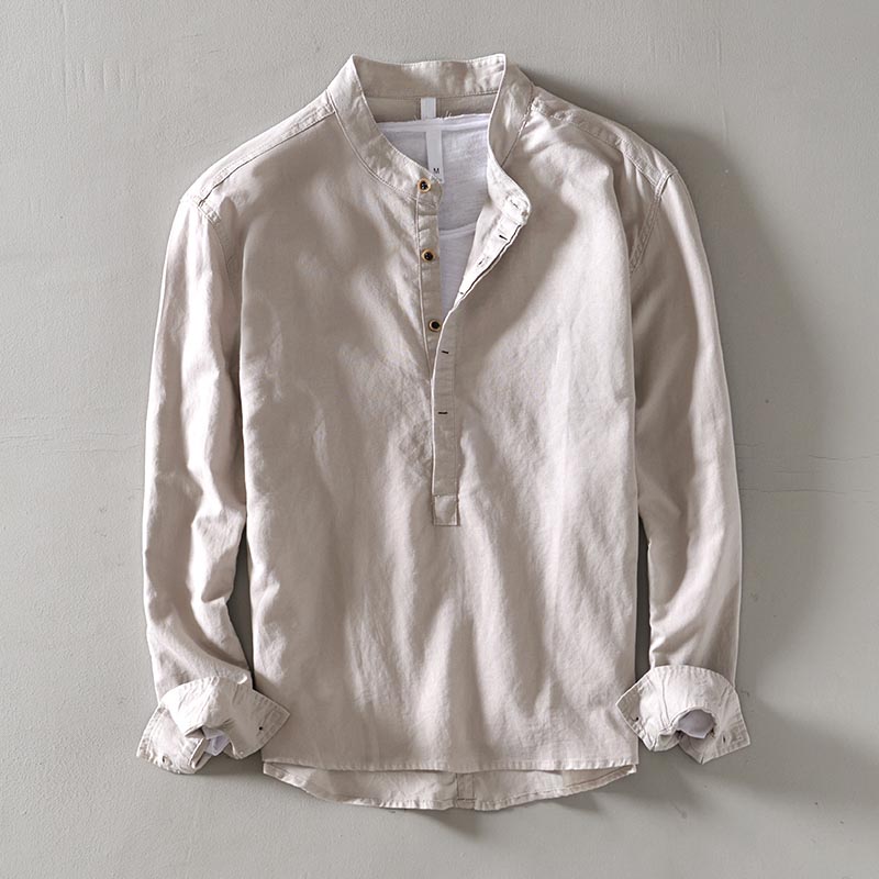 Hamburg Long Sleeve Linen Shirt - Infinityloyal