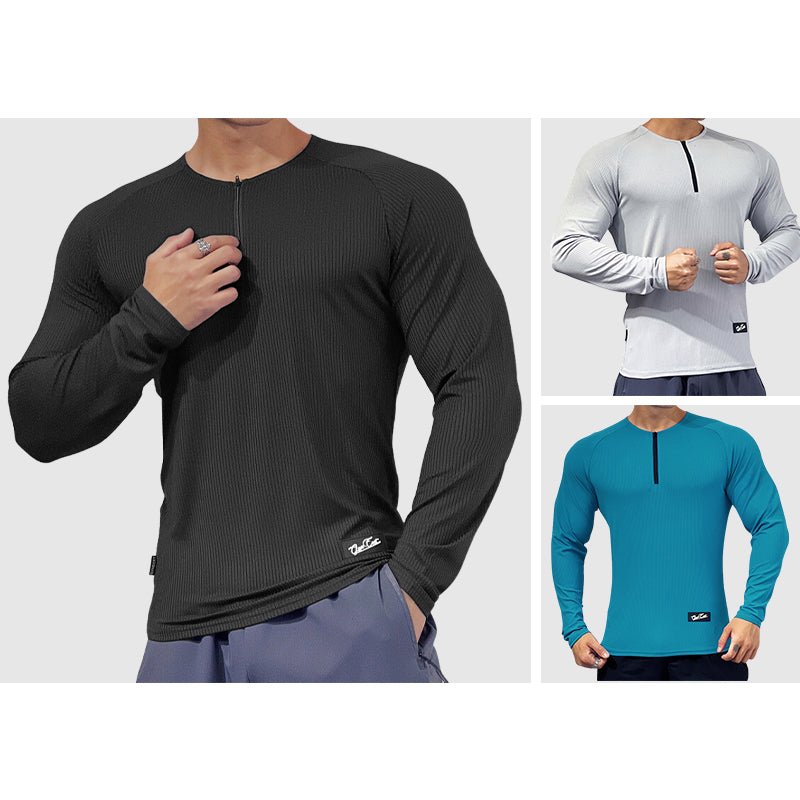 Hansley Zip Up Gym Shirt - Infinityloyal