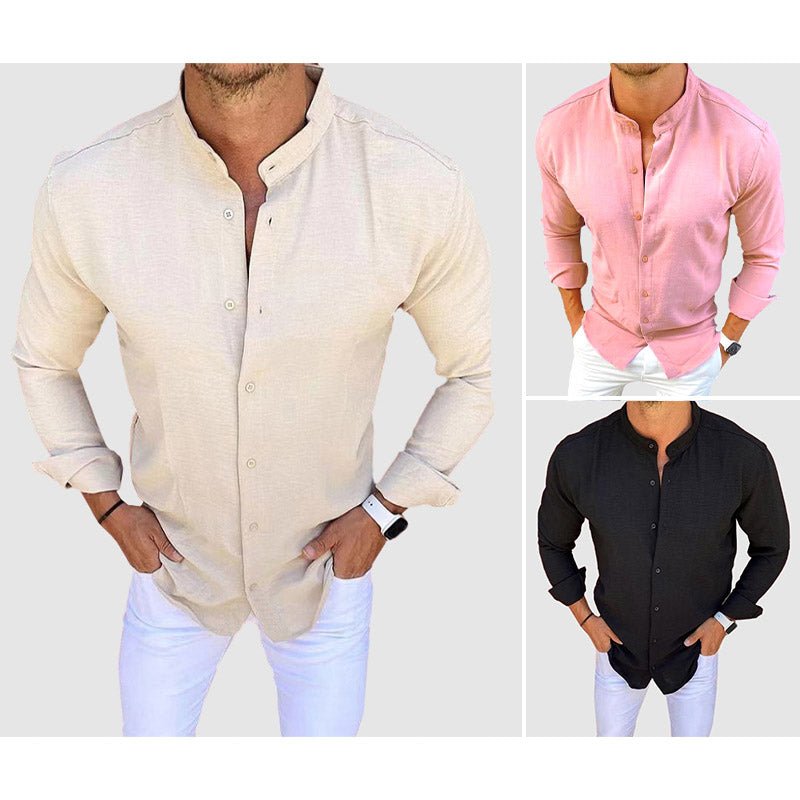 Ibiza Long - Sleeve Linen Shirt - Infinityloyal