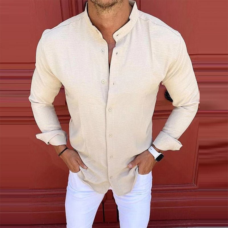Ibiza Long - Sleeve Linen Shirt - Infinityloyal