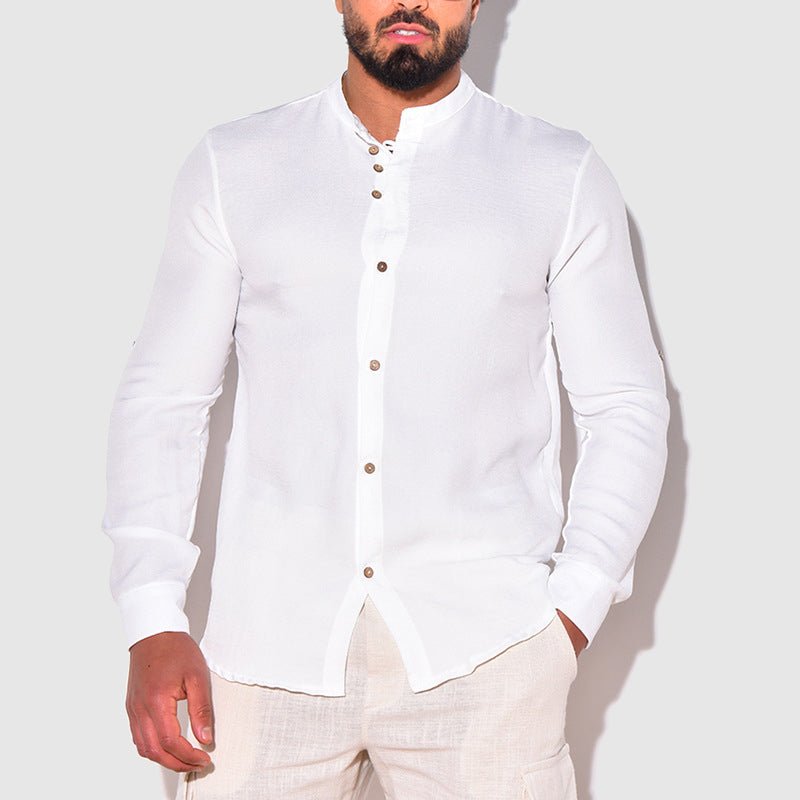 Islander Long Sleeve Linen Shirt - Infinityloyal