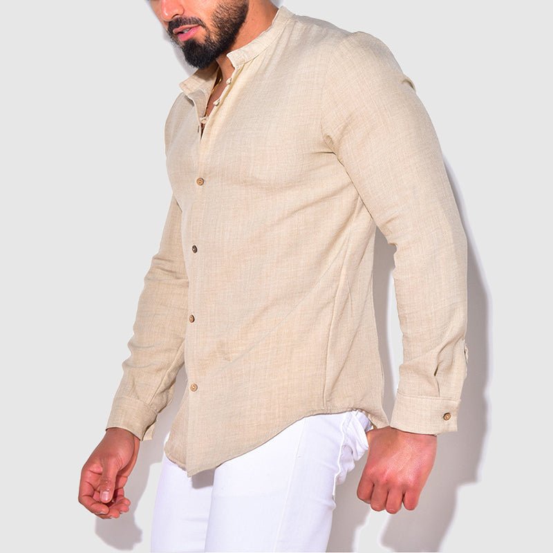 Islander Long Sleeve Linen Shirt - Infinityloyal