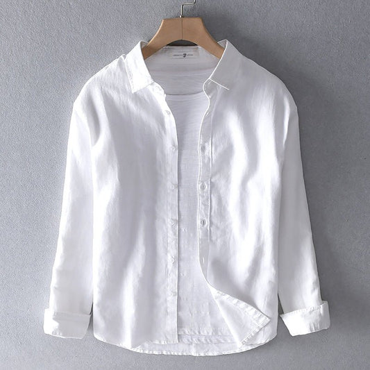 Jack Washington Casual Cotton Linen Shirt - Infinityloyal