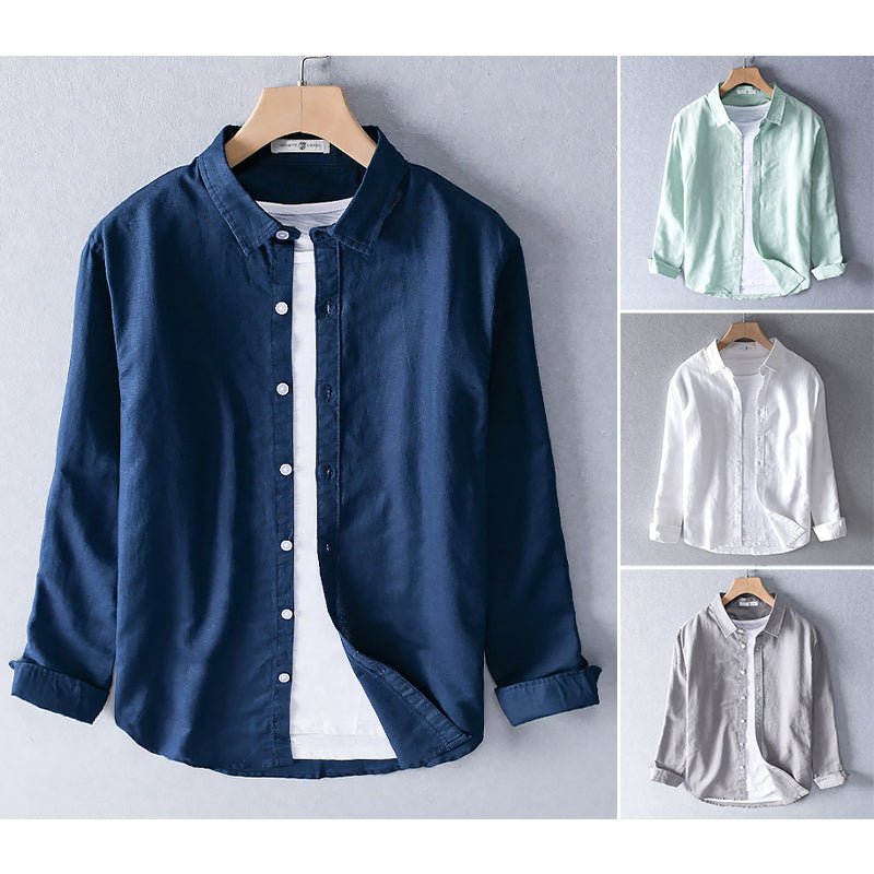 Jack Washington Casual Cotton Linen Shirt - Infinityloyal