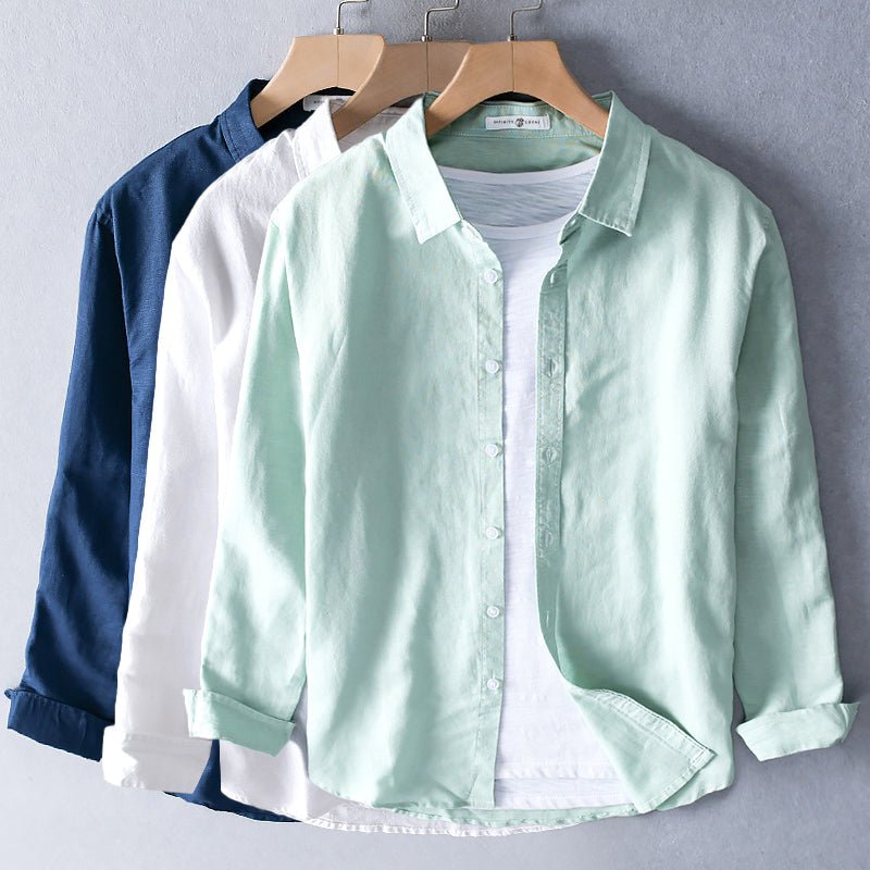 Jack Washington Casual Cotton Linen Shirt - Infinityloyal