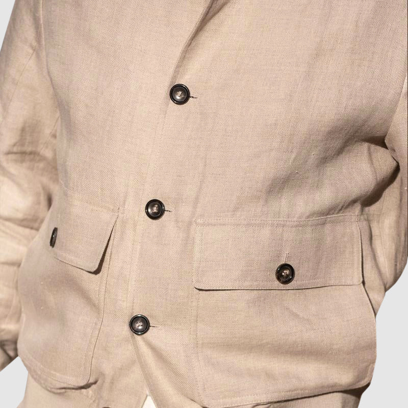 Jack Washington Casual Linen Blazer - Infinityloyal