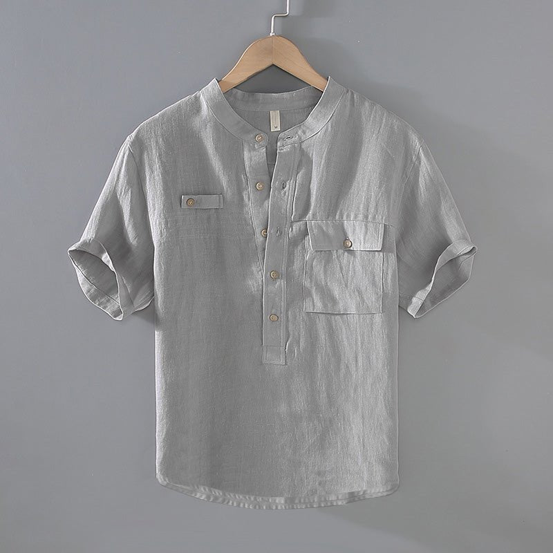 Jack Washington Curaçao Flax Summer Shirt - Infinityloyal
