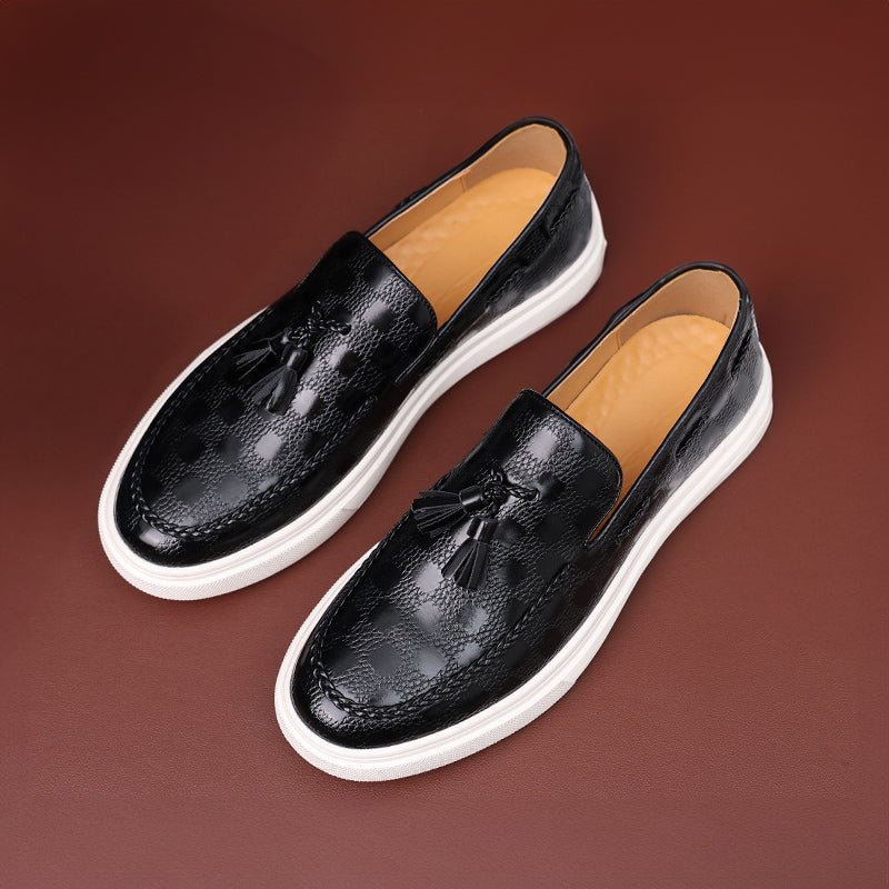 Jack Washington Embossed Loafers - Infinityloyal