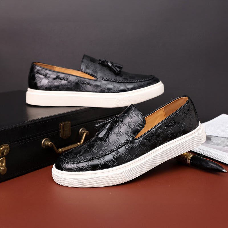 Jack Washington Embossed Loafers - Infinityloyal