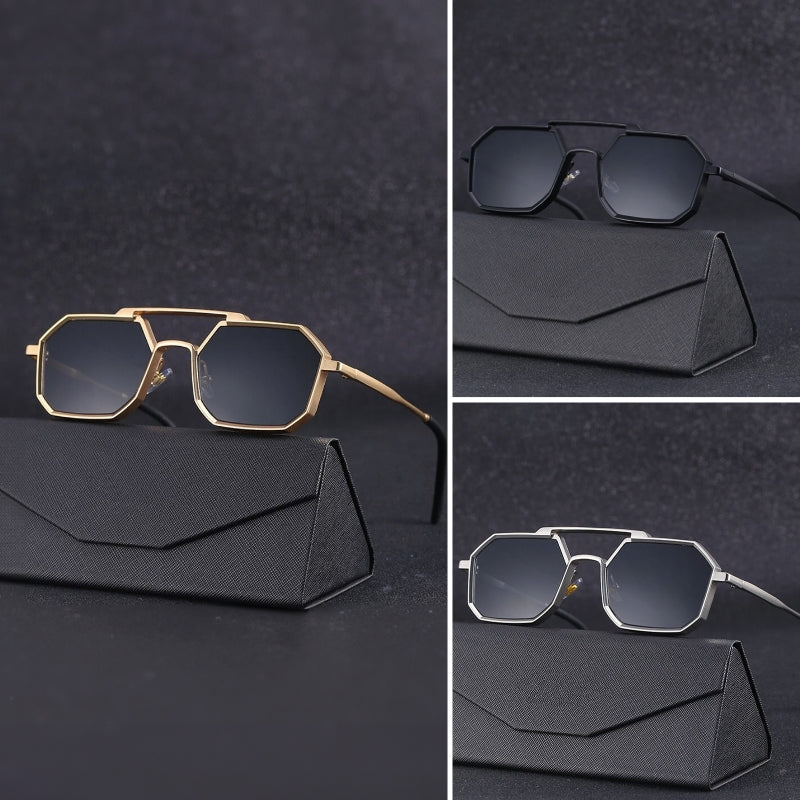 Jack Washington Golden Sunglasses - Infinityloyal