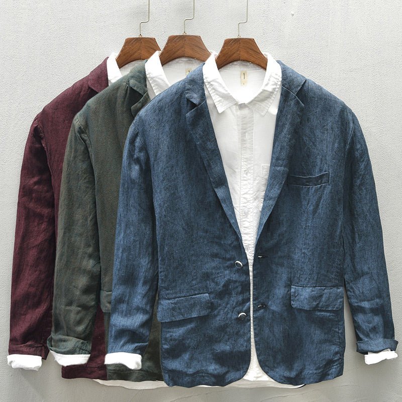 Jack Washington Oxford Premium Linen Blazer - Infinityloyal