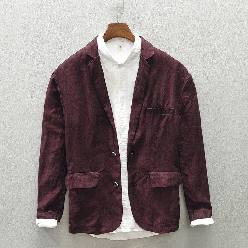 Jack Washington Oxford Premium Linen Blazer - Infinityloyal