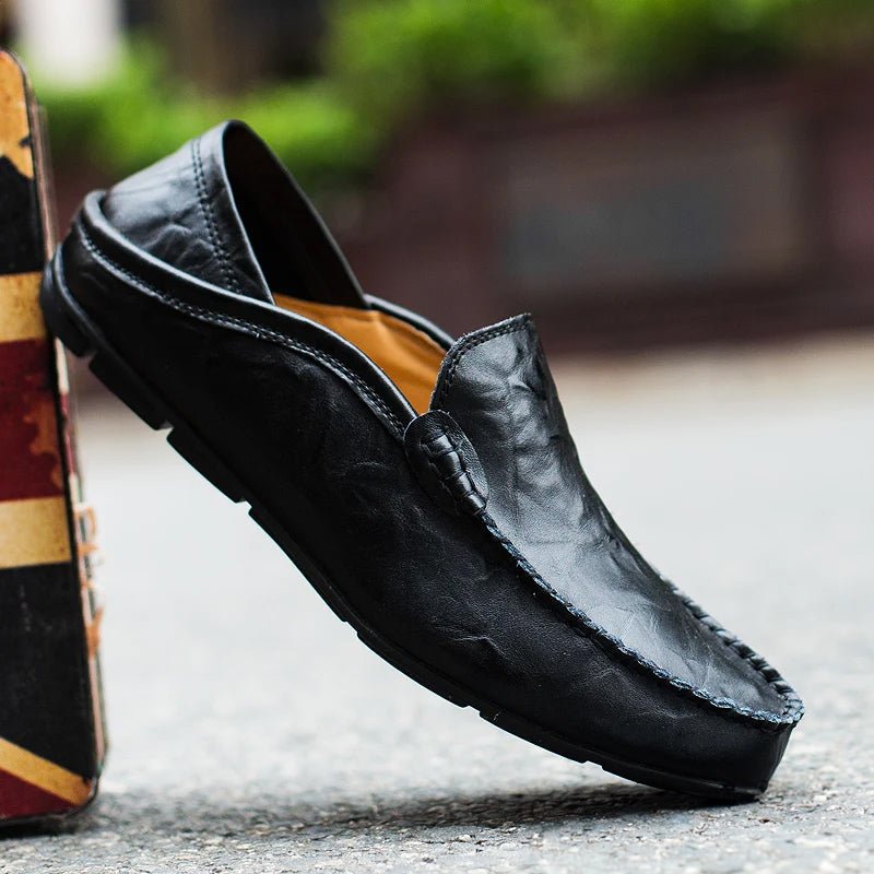 Jack Washington Rome Leather Loafers - Infinityloyal