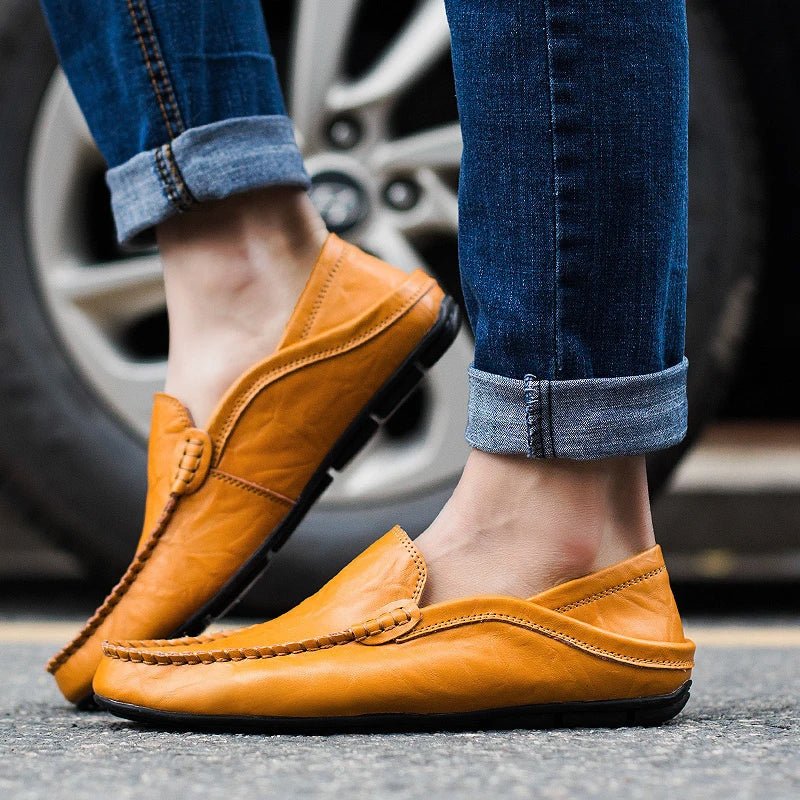 Jack Washington Rome Leather Loafers - Infinityloyal