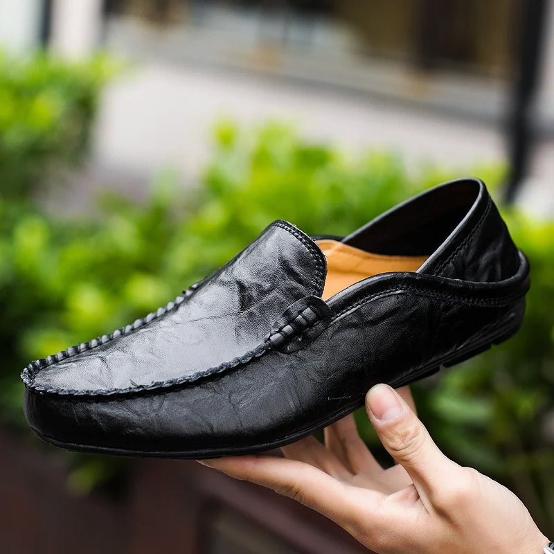 Jack Washington Rome Leather Loafers - Infinityloyal