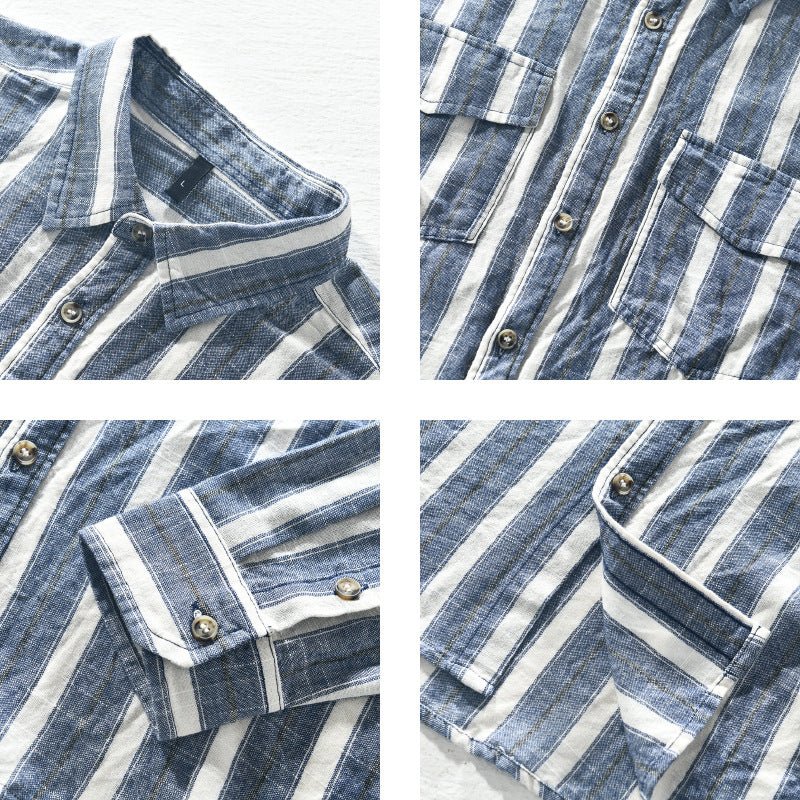 Jack Washington Striped Cotton Shirt - Infinityloyal