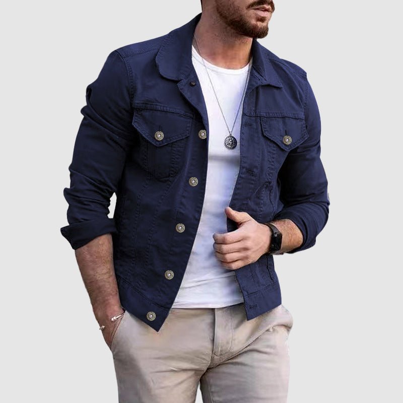 James Scott Casual Slim Fit Denim Jacket - Infinityloyal