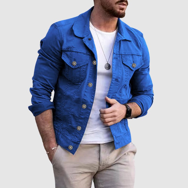 James Scott Casual Slim Fit Denim Jacket - Infinityloyal