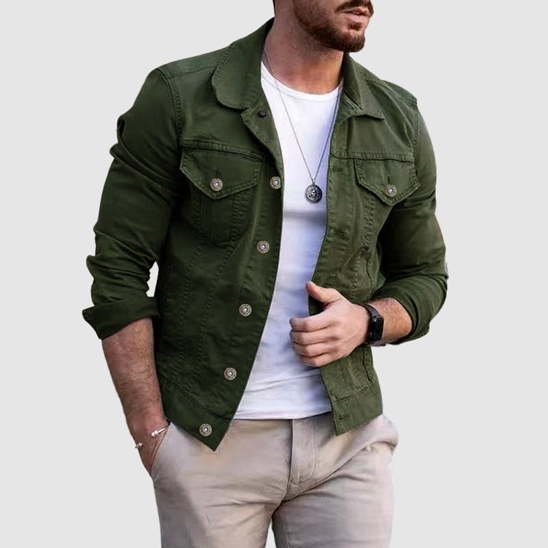 James Scott Casual Slim Fit Denim Jacket - Infinityloyal