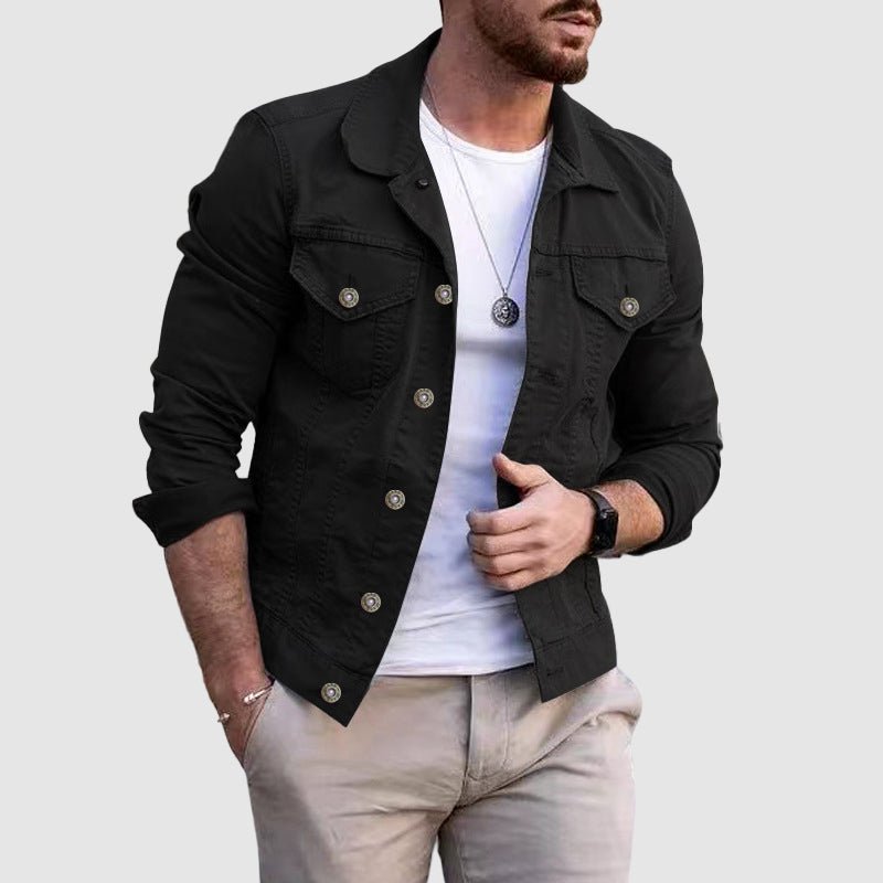 James Scott Casual Slim Fit Denim Jacket - Infinityloyal