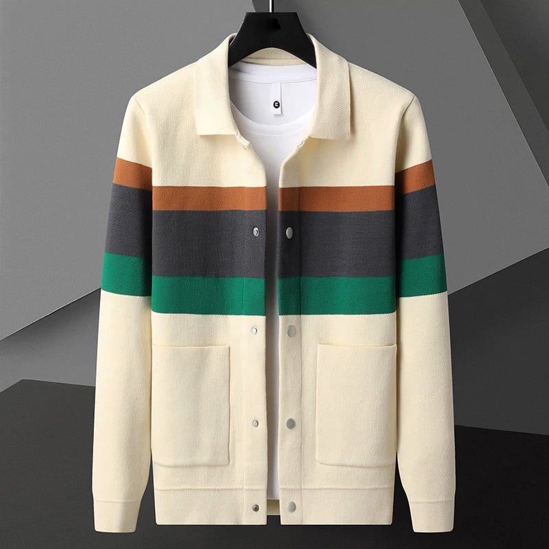James Scott Jacquard Knitted Cardigan - Infinityloyal