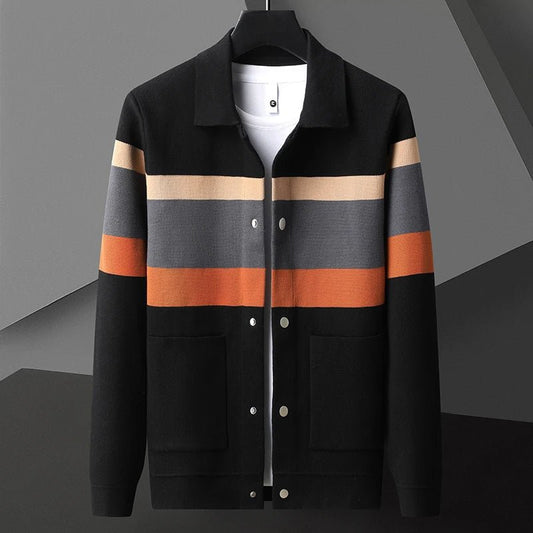James Scott Jacquard Knitted Cardigan - Infinityloyal