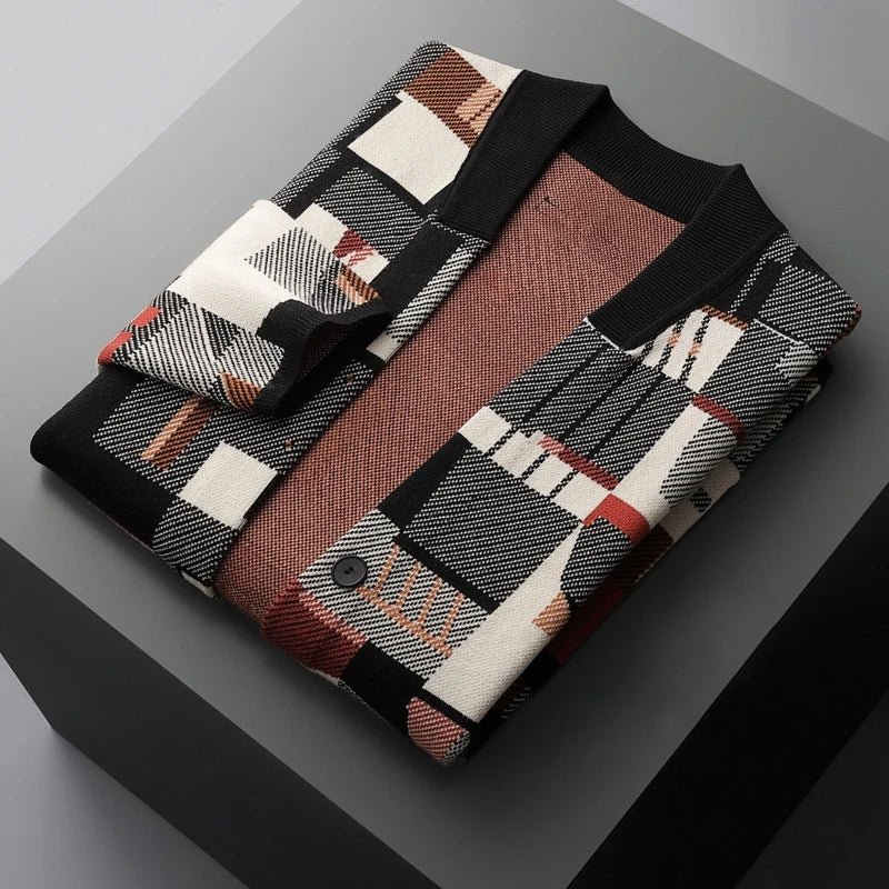 James Scott Mosaic Metropolis Cardigan - Infinityloyal